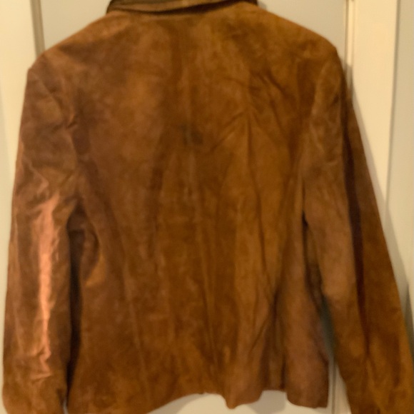 Valerie Stevens Genuine Suede Leather Jacket Size Large - Picture 3 of 4